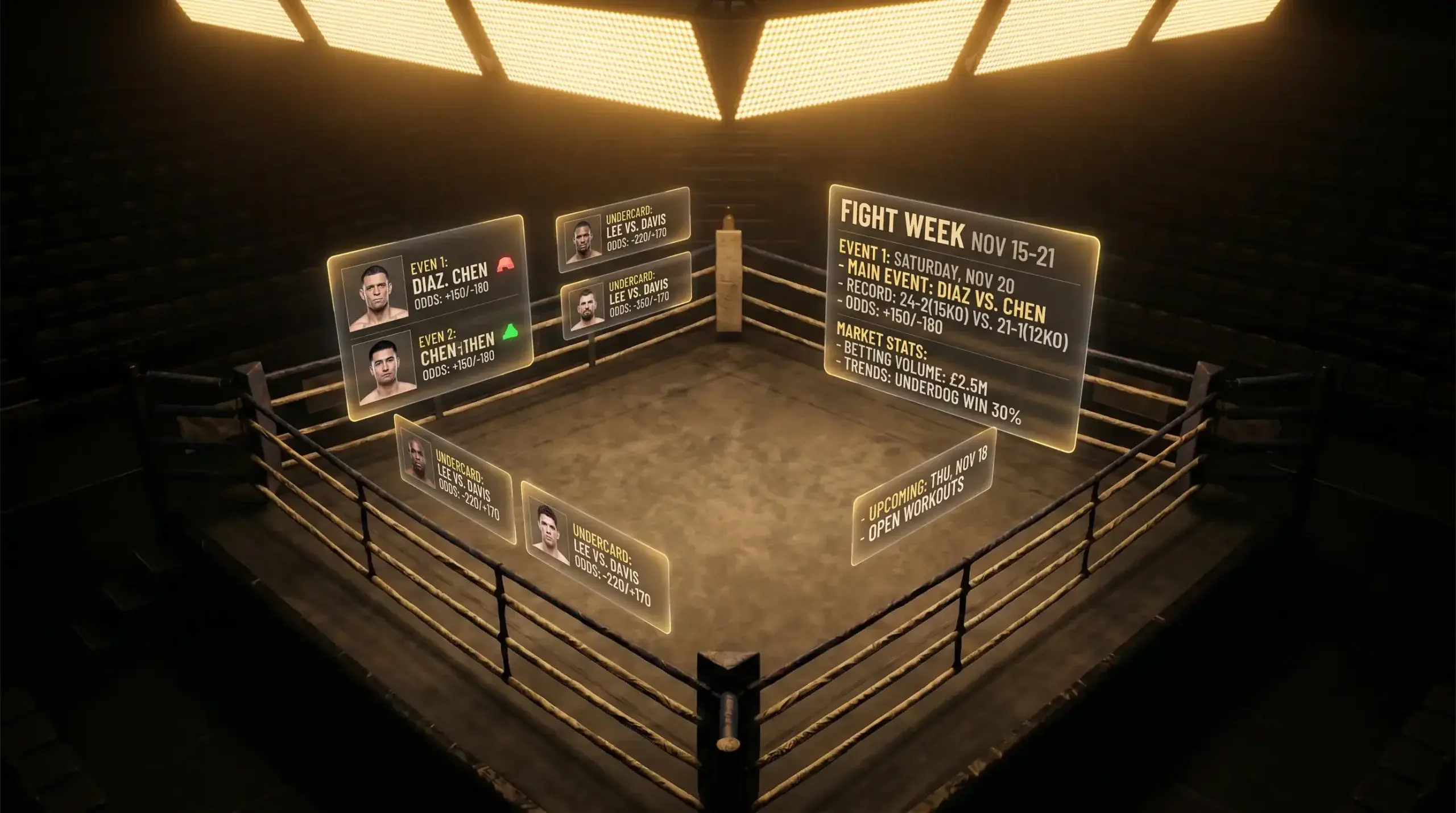 Bet365 Boxen Kampfwoche – Marktübersicht mit Siegwette, Rundenwette und Prop-Märkten