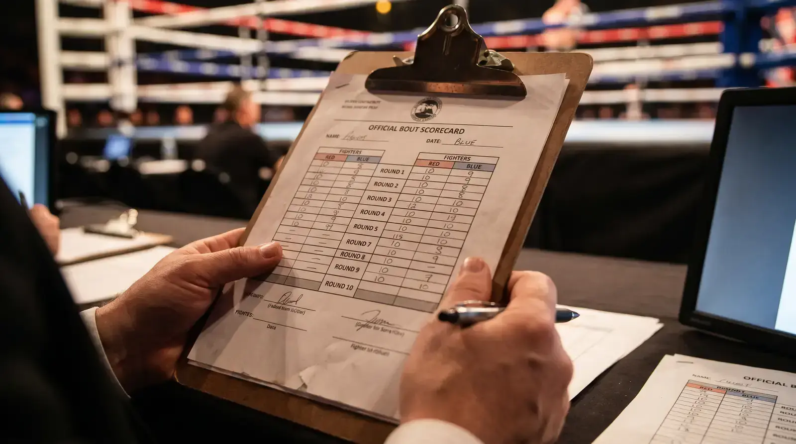 Scorecard-Wette beim Boxen: Prop-Markt auf Punktentscheidung und Kampfrichter-Scorecards