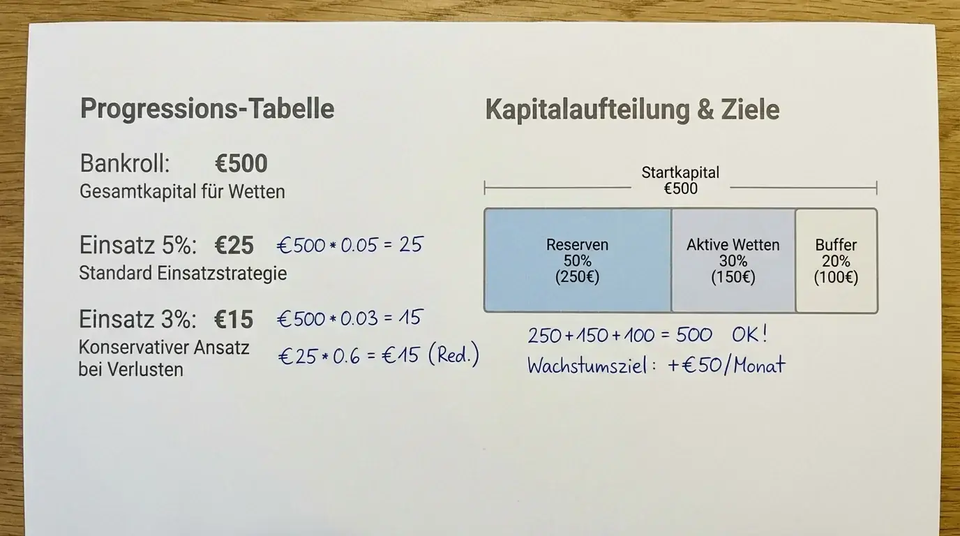 Bankroll-Management für Boxwetten: Die 3-5%-Regel und Fixed-Stake-Strategie für diszipliniertes Wetten erklärt