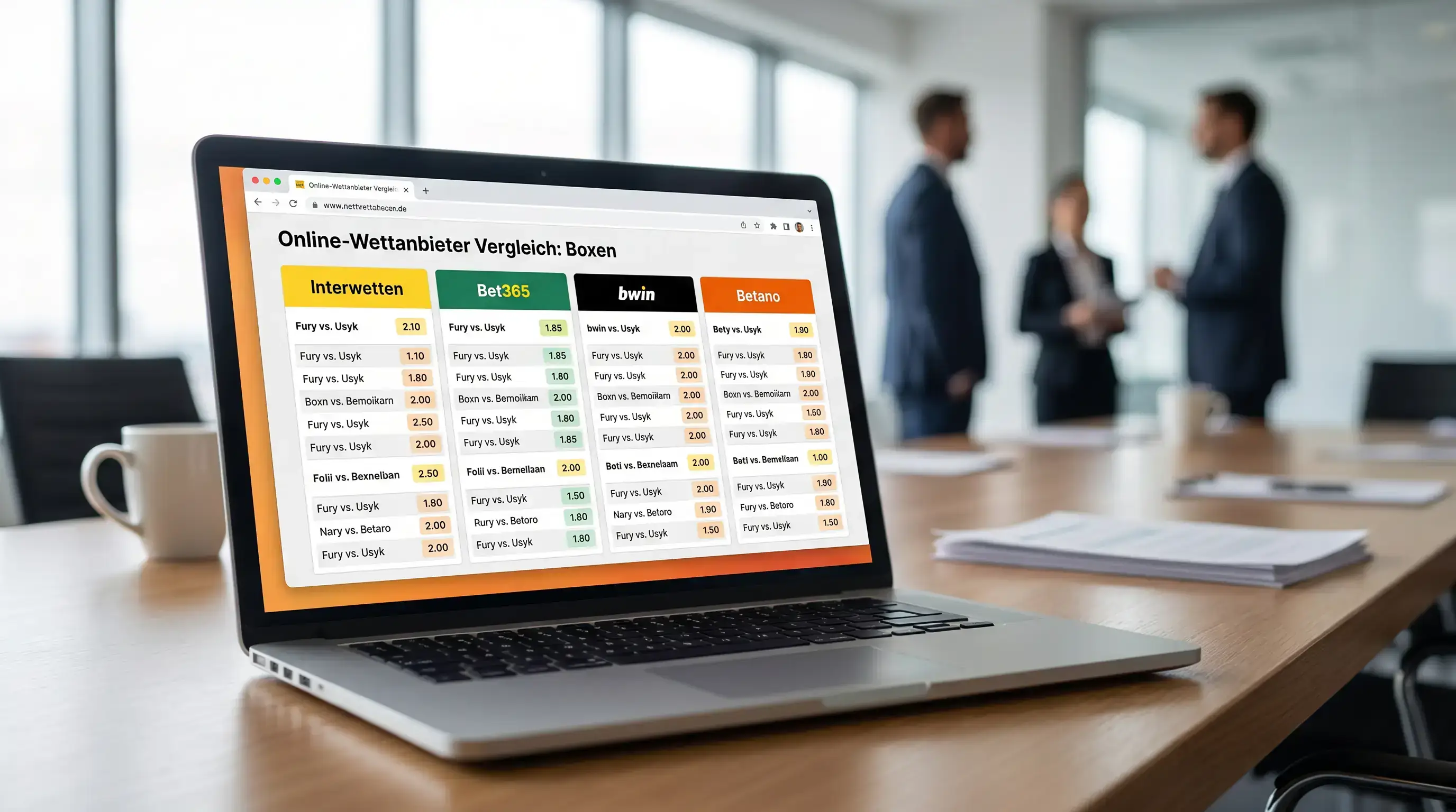 GGL-lizenzierte Wettanbieter Boxen Deutschland: Vergleich von Auszahlungsquoten und Märkten bei Interwetten, Bet365 und bwin